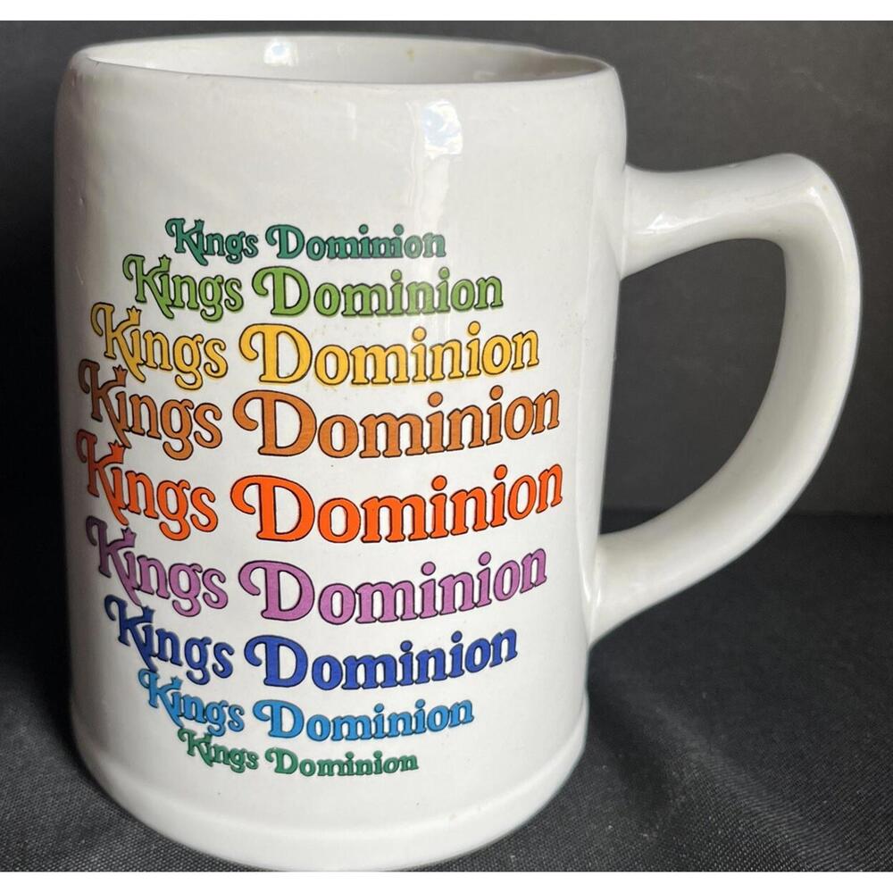 Vintage Large Kings Dominion Mug Made In Korea In Great Condition